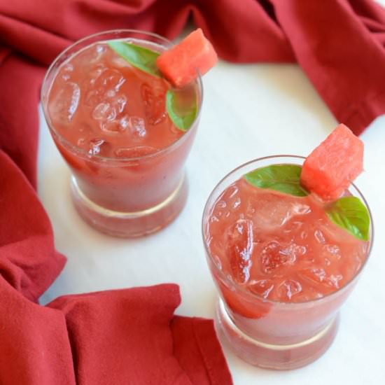 Watermelon Balsamic Basil Julep - Recipe photo by robinterry1