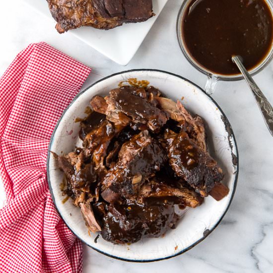 Spicy Blackberry Slow Cooker Ribs - Recipe photo by boulderlocavore