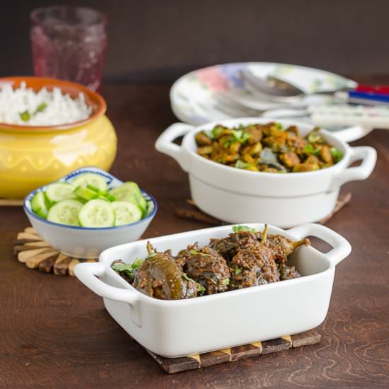 Stuffed Baby Eggplants Curry - Recipe photo by MySpicyKitchen