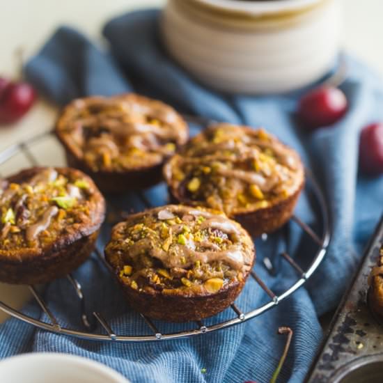 Cherry Apricot Almond Quinoa Muffin - Recipe photo by foodfaithfitness