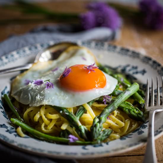 Asparagus Linguine - Recipe photo by Cygnet Kitchen