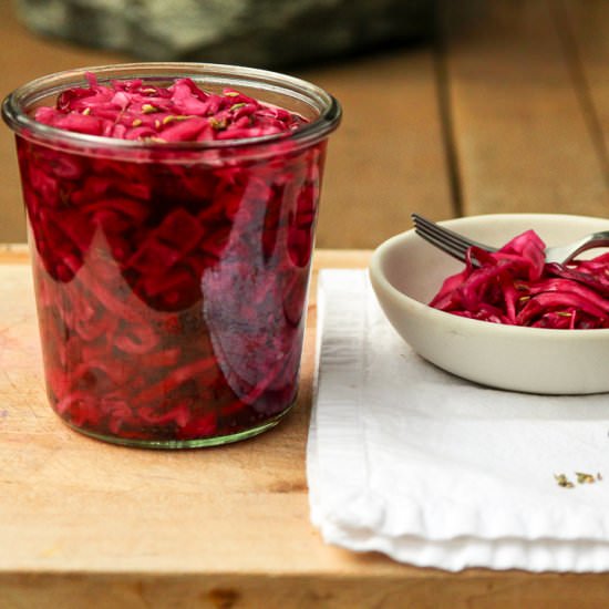 Quick Pickled Red Cabbage - Recipe photo by the food blog