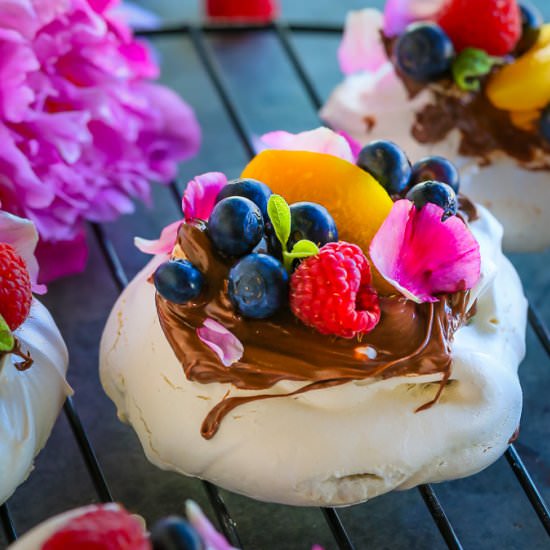 Nutella Pavlova - Recipe photo by MunchkinTime