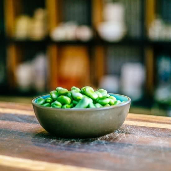 Fava Beans and Grana Padano - Recipe photo by thetasteSF