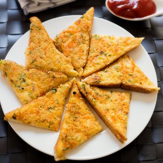Rava Bread Toast - Recipe photo by Akila