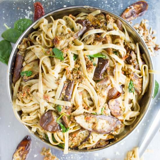 Skinny Eggplant Parmesan Pasta - Recipe photo by two.purple.figs