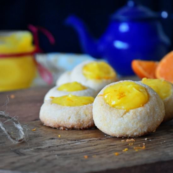 Clementin Curd Thumbprint Biscuit - Recipe photo by mesinspirationsculinaires