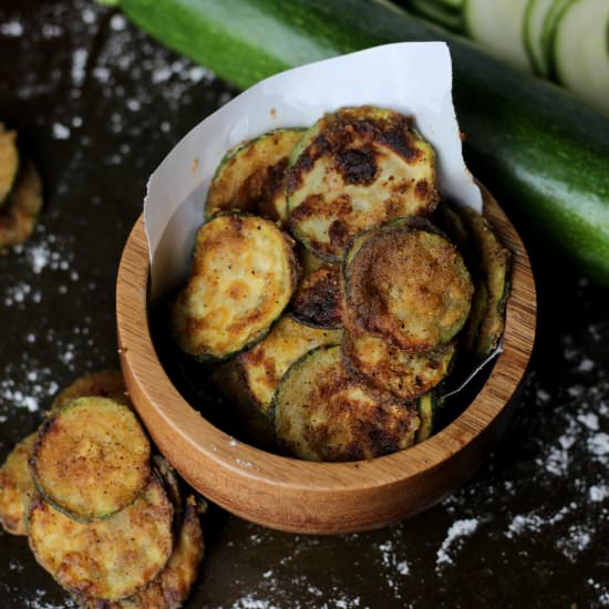Fried Zucchini - Recipe photo by thewoodenskillet