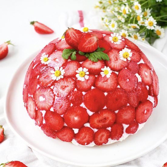 Strawberry Dome Cake - Recipe photo by Raspberrysue