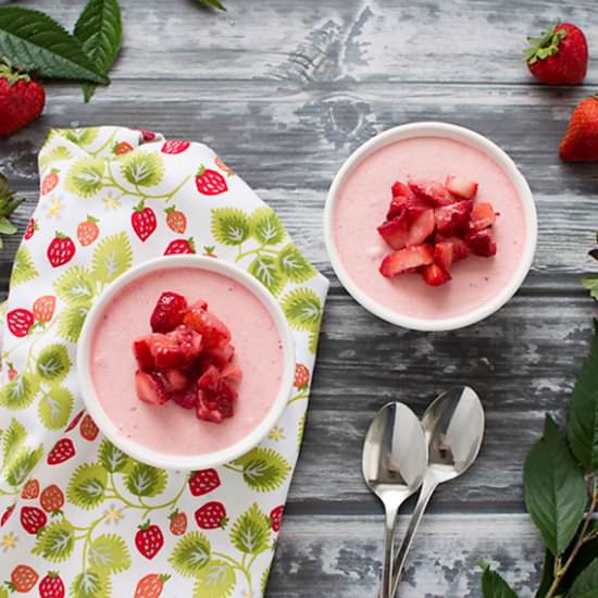 Fresh Strawberry Mousse for Two - Recipe photo by TwoDelicious