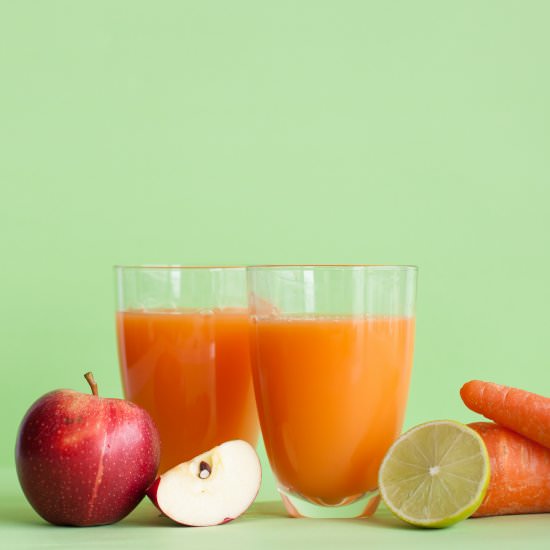 Carrot Lime & Apple Juice - Recipe photo by Kikalicious
