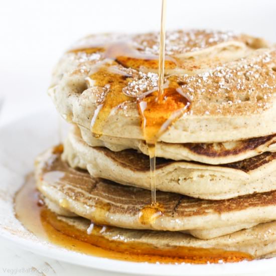 The BEST Cinnamon Pancakes - Recipe photo by veggiebalance