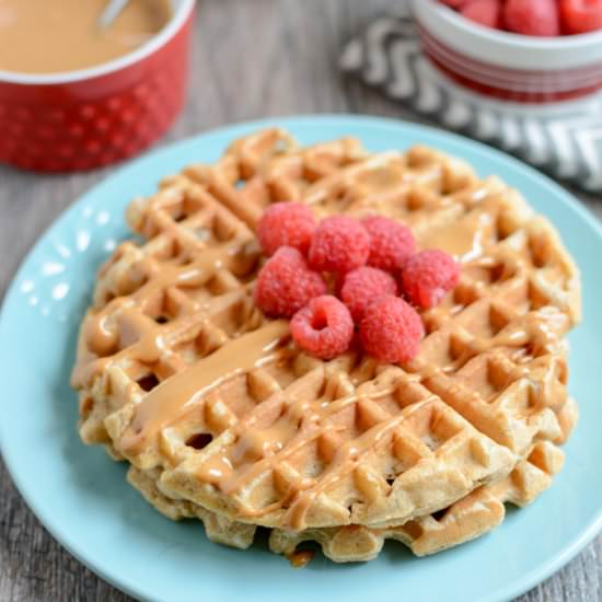 Whole Wheat Yogurt Waffles - Recipe photo by TheLeanGreenBean