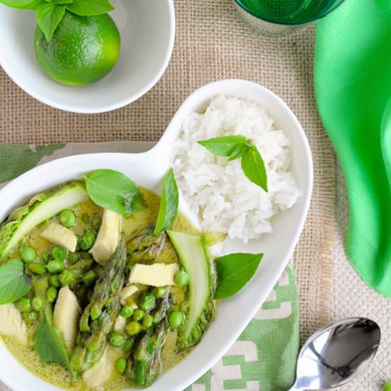 Thai Style Curry with Asparagus - Recipe photo by bazyliaczywanilia