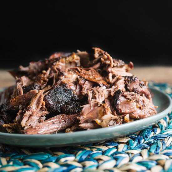 Smoked & Braised Lamb Shoulder - Recipe photo by whiskeyandsoba