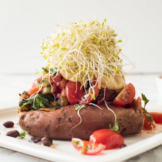 Stuffed Baked Sweet Potato - Recipe photo by the sweetest occasion
