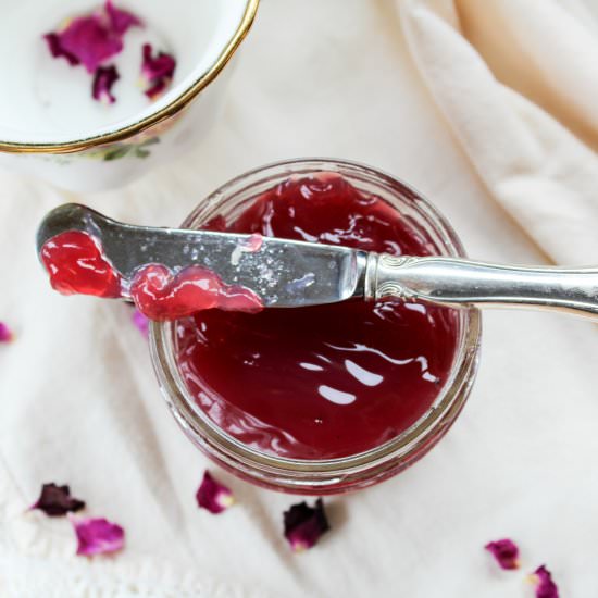 Wild Rose Petal Jelly - Recipe photo by Nitty Gritty Mama