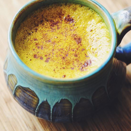 Mama's Spicy Golden Milk - Recipe photo by moon and spoon and yum.