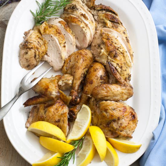 French Roasted Herb Chicken - Recipe photo by What A Girl Eats