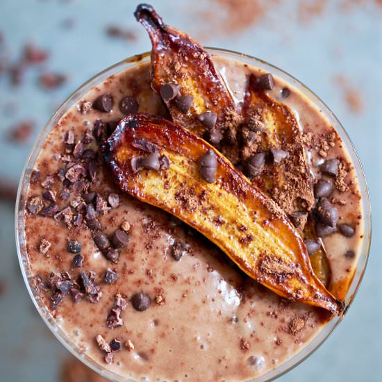 Almond Milk Choc, Banana Smoothie - Recipe photo by aapplemint