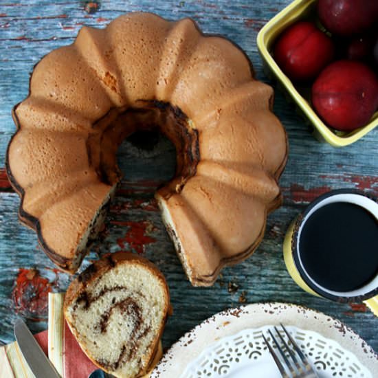 Chocolate Cinnamon Swirl Cake - Recipe photo by myfriendsbakery