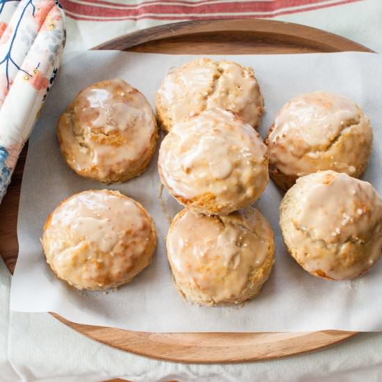 Salted Maple-Oat Scones - Recipe photo by thesharedplate