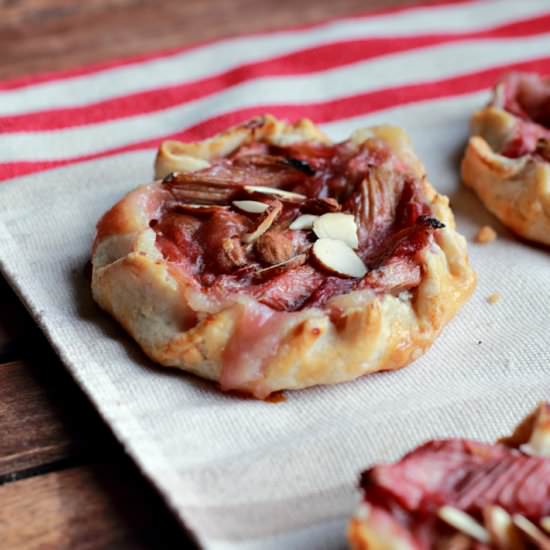 Rhubarb Frangipane Tarts - Recipe photo by The Gumdrop Button