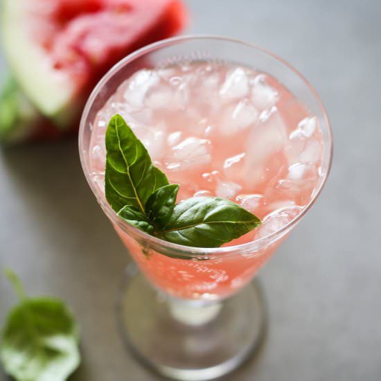 Watermelon Agua Fresca with Basil - Recipe photo by Set the Table