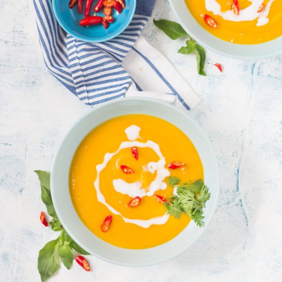 Thai Pumpkin Soup - Recipe photo by currytrail
