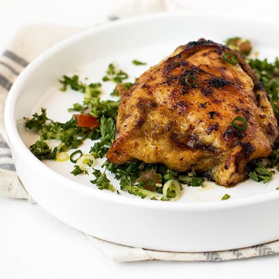 Cilantro Lime Chicken Thighs - Recipe photo by poshjournal