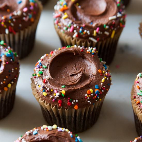 Devil's Food Chocolate Cupcakes - Recipe photo by Style Sweet CA