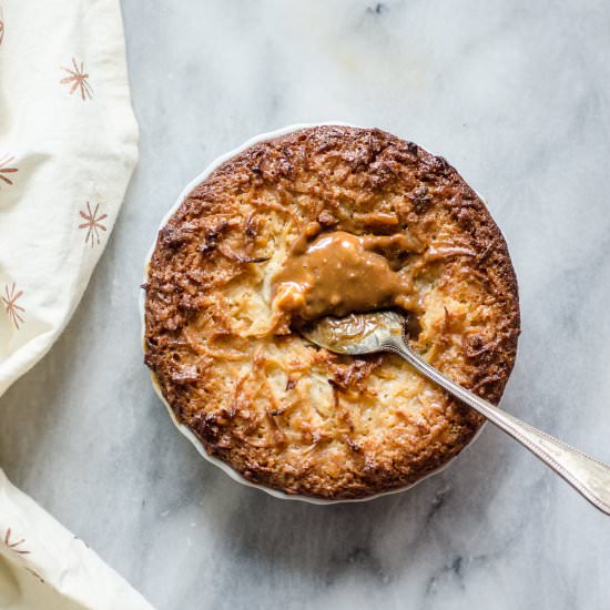 Cocada de Forno (Macaroon Pudding) - Recipe photo by sundiegoeats