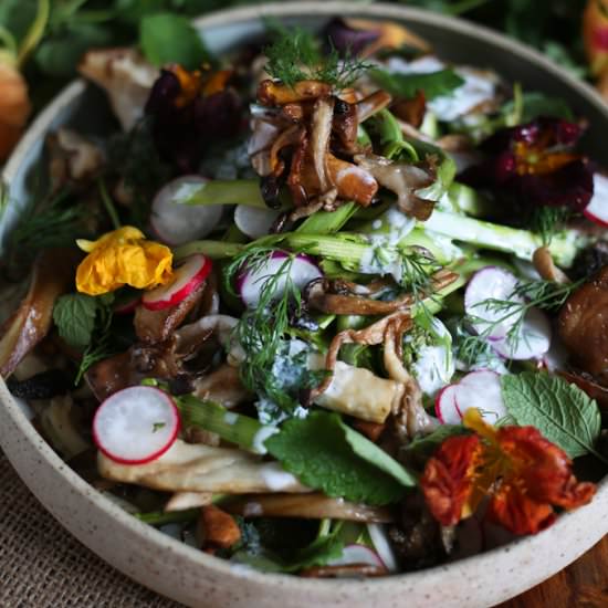 Spring Fiddlehead Salad - Recipe photo by ImmigrantsTable
