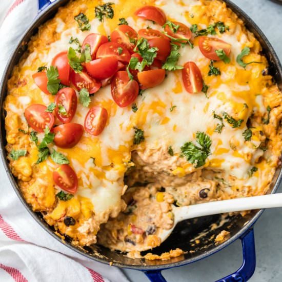 Enchilada Stuffed Pepper Casserole - Recipe photo by the cookie rookie