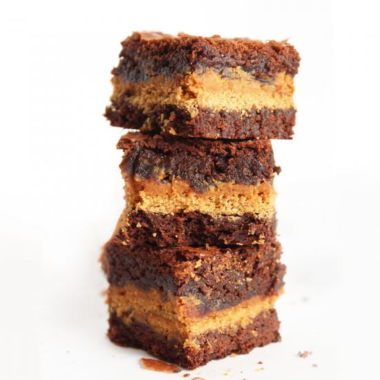 PB Graham Cracker Brownies - Recipe photo by If You Give A Blonde A Kitchen
