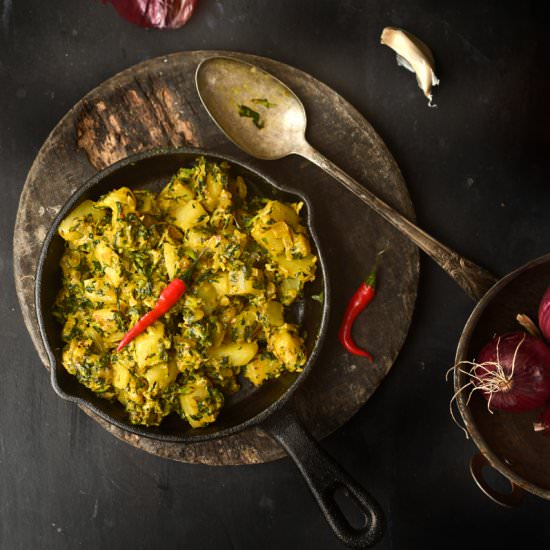 Potato & Fenugreek - Recipe photo by turmericnspice