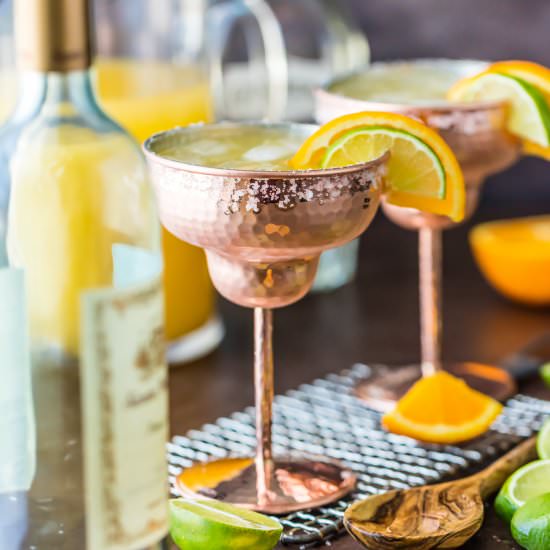 White Wine Margaritas - Recipe photo by the cookie rookie