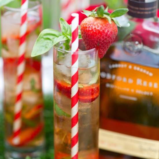 Strawberry Basil Juleps - Recipe photo by Pizzazzerie
