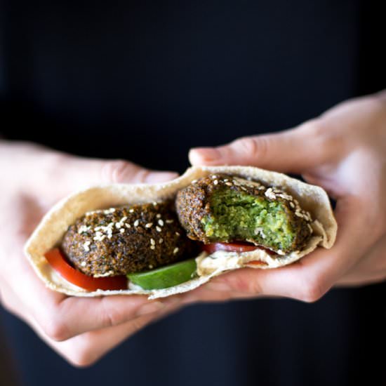 Taameyya: Egyptian Falafel - Recipe photo by mattersofthebelly