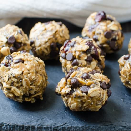 Cranberry Chip Power Balls - Recipe photo by garlic and zest