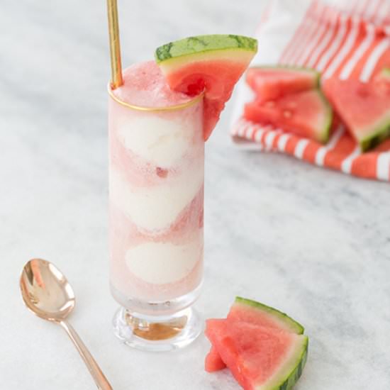 Cold Pressed Watermelon Soda Floats - Recipe photo by sugarandcharm
