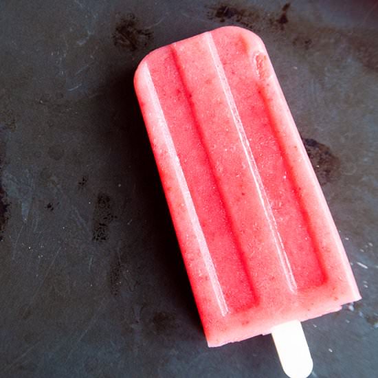 Strawberry Pineapple Ice Pops - Recipe photo by hellocreativefamily
