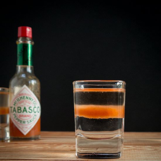 Flatliner Shot - Recipe photo by Just Add Hot Sauce