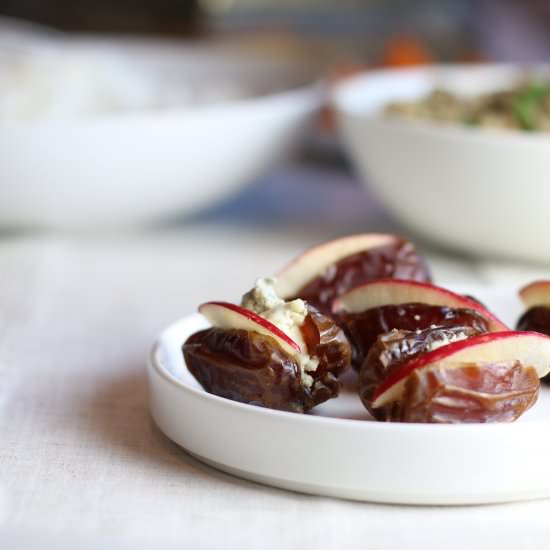 Blue Cheese stuffed Medjool Dates - Recipe photo by SweetPillarFood