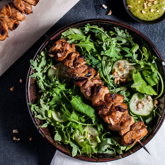 Chicken Kabob Salad - Recipe photo by saltandlavender