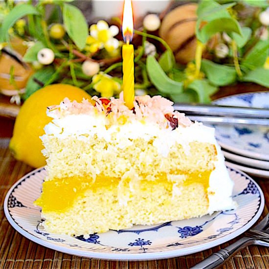Lemon Coconut Cake - Recipe photo by jeanieandluluskitchen
