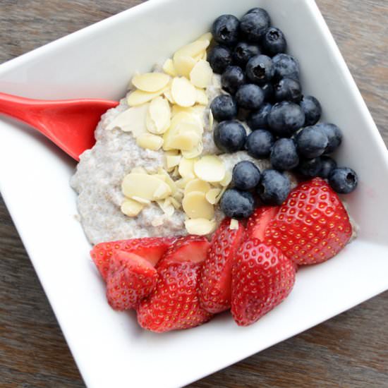 Overnight Yogurt Chia Seed Bowl - Recipe photo by shebakeshere
