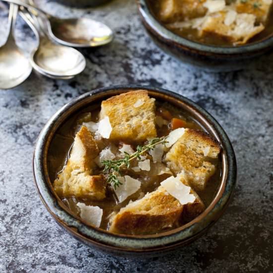 French Dip Beef Soup - Recipe photo by partialingredients