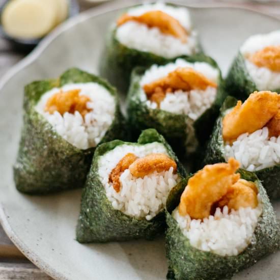 Tenmusu - Recipe photo by Chopstick Chronicles