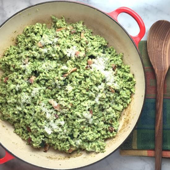 Spinach Spaetzle - Recipe photo by thebrookcook.wordpress.com